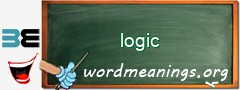 WordMeaning blackboard for logic